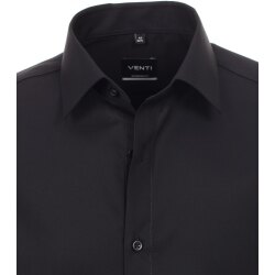 VENTI Herren Businesshemd Extralanger-Arm 72er Kent Schwarz