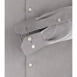 VENTI Herren Businesshemd Langarm Kent Modern-Fit Silber
