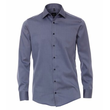 VENTI Herren Businesshemd 72er Langarm Kent Modern-Fit Blau