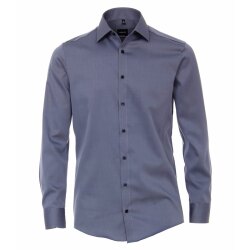 VENTI Herren Businesshemd 72er Langarm Kent Modern-Fit Blau