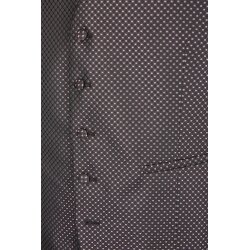 Wilvorst CLASSICs Herren Smokingweste V-Neck Drop8 Bordeaux gemustert