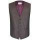 Wilvorst CLASSICs Herren Smokingweste V-Neck Drop8 Bordeaux gemustert