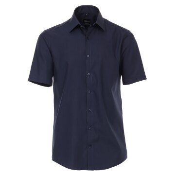 VENTI Herren Businesshemd Kurzarm Kent Modern-Fit Marine