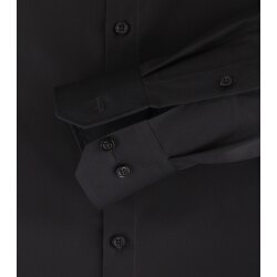VENTI Herren Businesshemd Langarm Kent Modern-Fit Schwarz 39