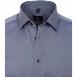 VENTI Herren Businesshemd Langarm Kent Modern-Fit Blau 38