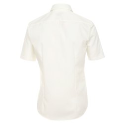 VENTI Herren Businesshemd Kurzarm Kent Modern-Fit Creme