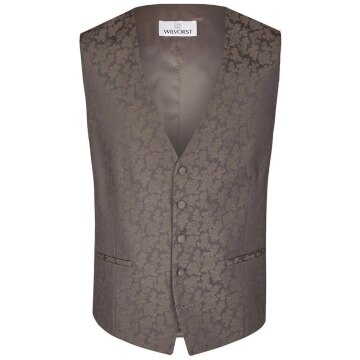 Wilvorst AFTER-SIX Herren Weste V-Neck Drop8 Braun gemustert