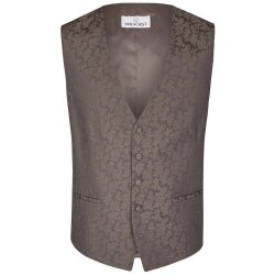 Wilvorst AFTER-SIX Herren Weste V-Neck Drop8 Braun gemustert