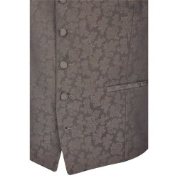 Wilvorst AFTER-SIX Herren Weste V-Neck Drop8 Braun gemustert
