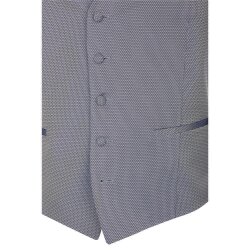 Wilvorst AFTER-SIX Herren Weste V-Neck Drop8 Blau gemustert