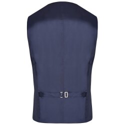 Wilvorst AFTER-SIX Herren Weste V-Neck Drop8 Blau gemustert