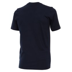 Größe XXL Casamoda T-Shirt Dunkelblau Kurzarm Normal Geschnitten Rundhals Ausschnitt 100% Baumwolle