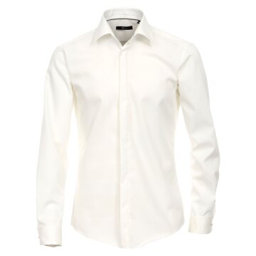 VENTI Herren Festhemd Langarm Kent UMA Modern-Fit Creme 39