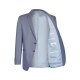 Wilvorst AFTER-SIX Herren Sakko Spitzfacon Modern-Fit Mittelblau