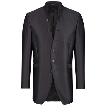 Wilvorst AFTER-SIX Herren Sakko Stehkragen Slim-Fit Schwarz