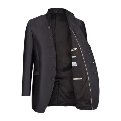 Wilvorst AFTER-SIX Herren Sakko Stehkragen Slim-Fit Schwarz