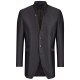 Wilvorst AFTER-SIX Herren Sakko Stehkragen Slim-Fit Schwarz