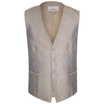 Wilvorst AFTER-SIX Herren Weste V-Neck Modern-Fit Braun Paisley