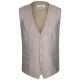 Wilvorst AFTER-SIX Herren Weste V-Neck Modern-Fit Braun Paisley