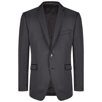 Wilvorst AFTER-SIX Herren Sakko Revers Modern-Fit Schwarz