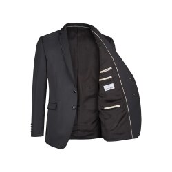 Wilvorst AFTER-SIX Herren Sakko Revers Modern-Fit Schwarz