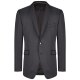 Wilvorst AFTER-SIX Herren Sakko Revers Modern-Fit Schwarz