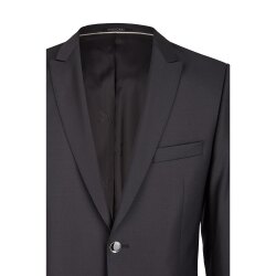 Wilvorst AFTER-SIX Herren Sakko Spitzfacon Modern-Fit Schwarz