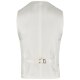 Wilvorst AFTER-SIX Herren Weste V-Neck Modern-Fit Weiß Paisley