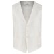 Wilvorst AFTER-SIX Herren Weste V-Neck Modern-Fit Creme Paisley