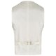 Wilvorst AFTER-SIX Herren Weste V-Neck Modern-Fit Creme Paisley