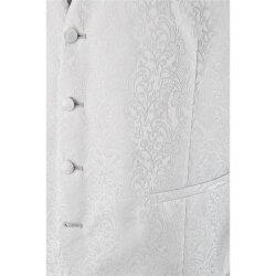 Wilvorst AFTER-SIX Herren Weste V-Neck Modern-Fit Creme gemustert
