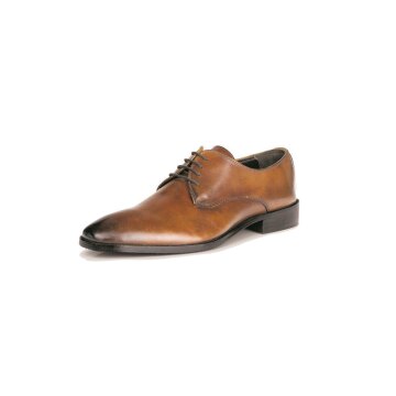 Hamlet HANNO Herren Schnürschuh handgecremt Crust Whisky