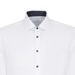 Seidensticker BUSINESS Herren Hemd Langarm Kent Shaped Weiß
