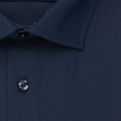 Seidensticker BUSINESS Herren Hemd Langarm Kent Shaped Marine
