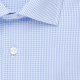 Seidensticker Herren Hemd Langarm Kent Regular Hellblau kariert