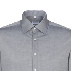 Seidensticker BUSINESS Herren Hemd Langarm Kent Slim Anthrazit