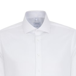 Seidensticker BUSINESS Herren Hemd Langarm Kent Shaped Weiß
