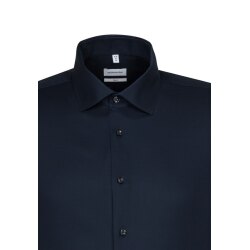 Seidensticker BUSINESS Herren Hemd Langarm Kent Slim-Fit Marine