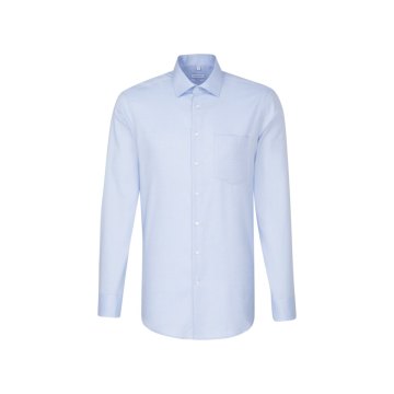 Seidensticker BUSINESS Herren Hemd Langarm Kent Regular Hellblau