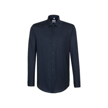 Seidensticker BUSINESS Herren Hemd Langarm Kent Regular Marine
