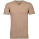 RAGMAN Herren T-Shirt Doppelpack Kurzarm V-Neck Jersey Beige