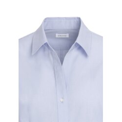 Seidensticker CITY-BLUSE Damen Langarm Kent Slim-Fit Hellblau