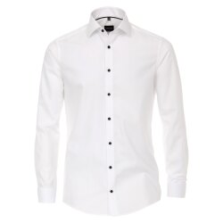 VENTI Herren Festhemd Langarm Kent UMA Modern-Fit Weiß