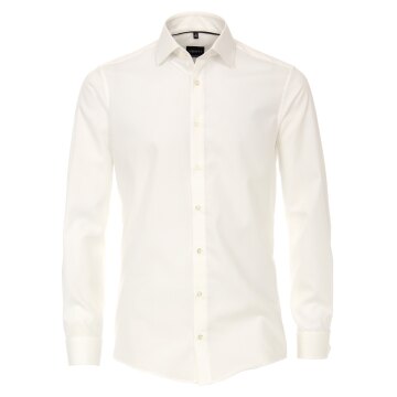 VENTI Herren Festhemd Langarm Kent UMA Modern-Fit Creme