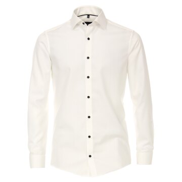 VENTI Herren Festhemd Langarm Kent UMA Modern-Fit Creme