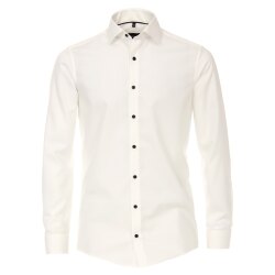 VENTI Herren Festhemd Langarm Kent UMA Modern-Fit Creme 37