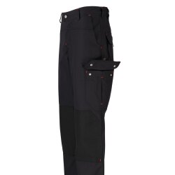 beb HANDWERK Herren Bundhose PREMIUM Baumwollmix CANVAS Schwarz