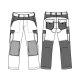 beb HANDWERK Herren Bundhose PREMIUM Baumwollmix CANVAS Schwarz