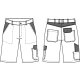 beb Classic Herren Shorts Bermuda Grau Schwarz 65 % Polyester 35 % Baumwolle