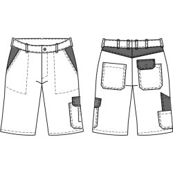 beb Classic Herren Shorts Bermuda Grün Schwarz 65 % Polyester 35 % Baumwolle